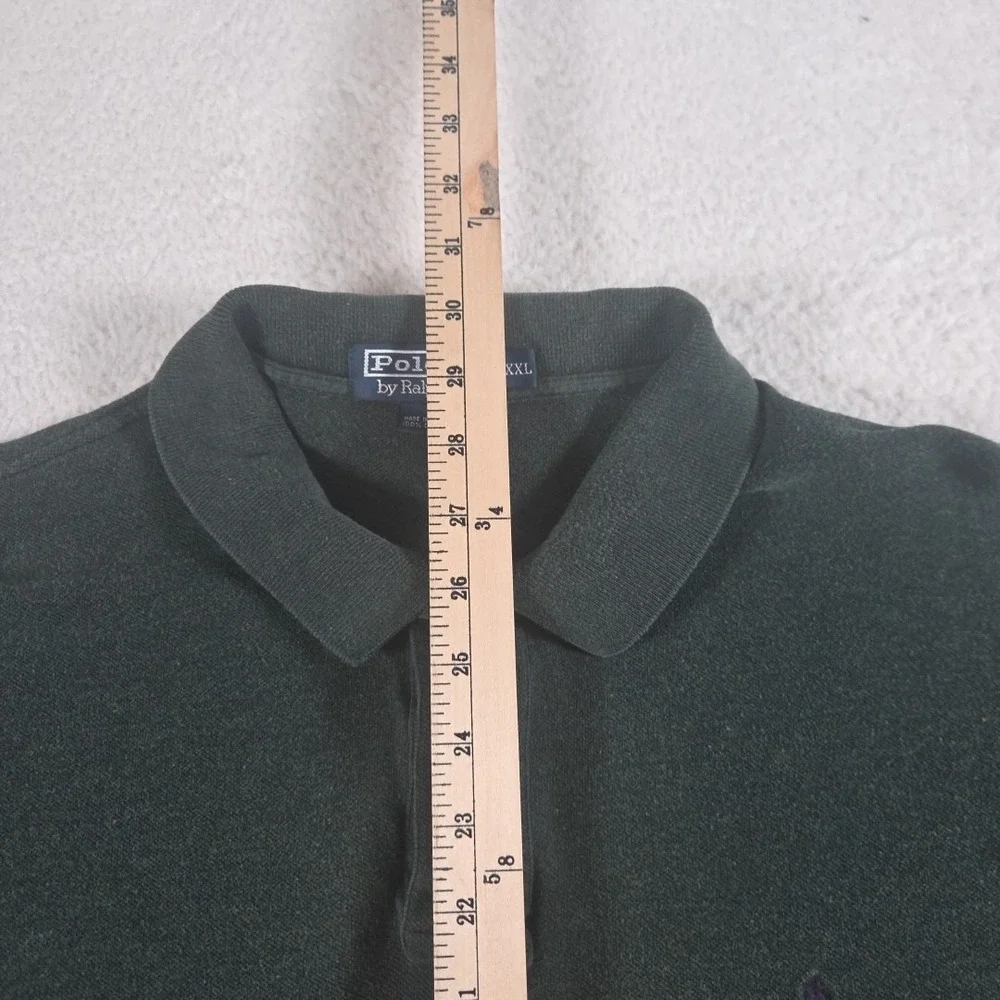 Vintage Polo Ralph Lauren Dark Green Polo Shirt Size XXL Preppy Casual 90's‎
